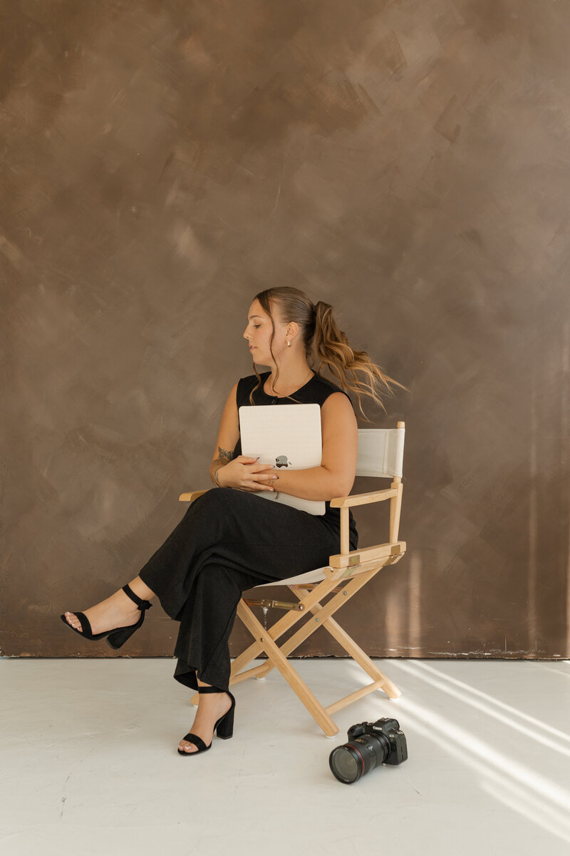 kenzie pellerin poses for brand photos