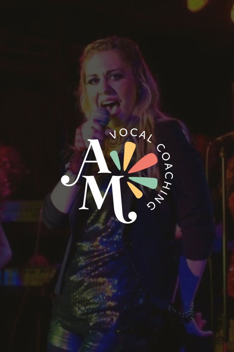 vocal coach logo design for amanda macdowell