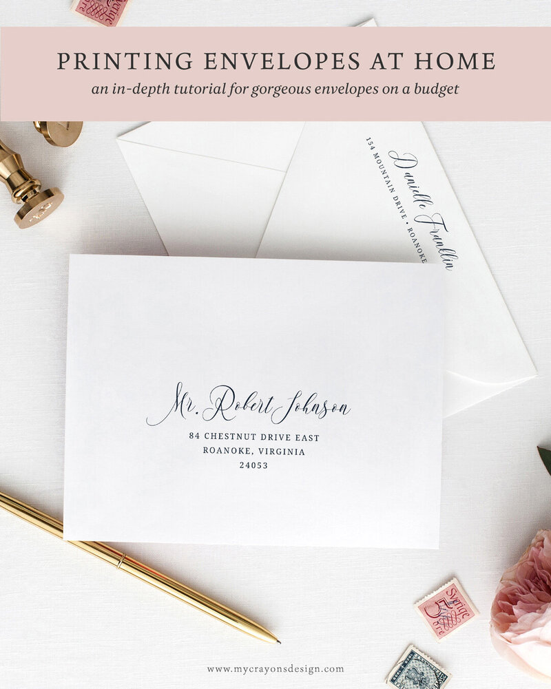 calligraphy wedding envelope addressing template