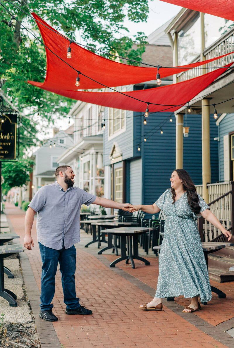 Main Street Medford NJ Engagement Session
