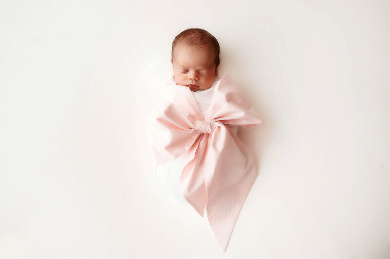 Newborn Baby posed for Newborn Portrait Session in Charleston, SC.