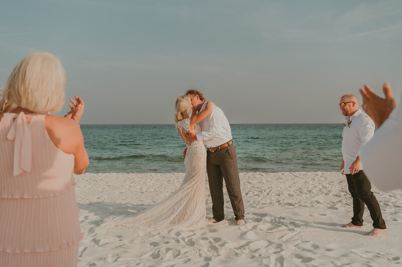 Intimate Elopement on the beach in Navarre, FLorida 