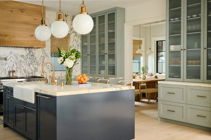 Coastal modern organized kitchen