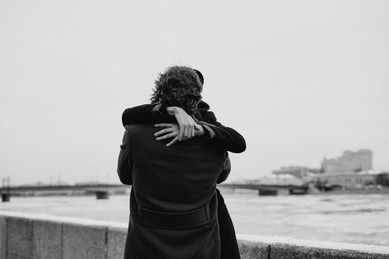 couple embracing