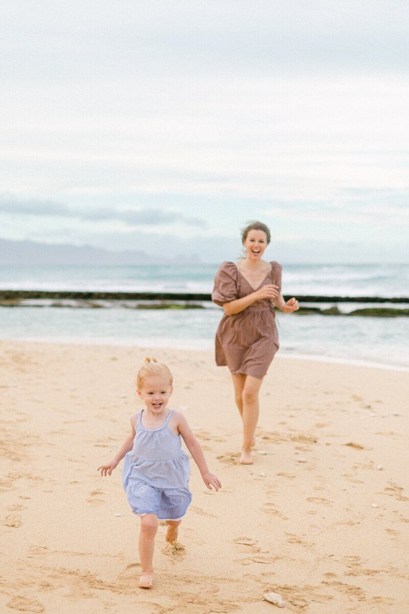 Fun family photography session on Maui North Shore