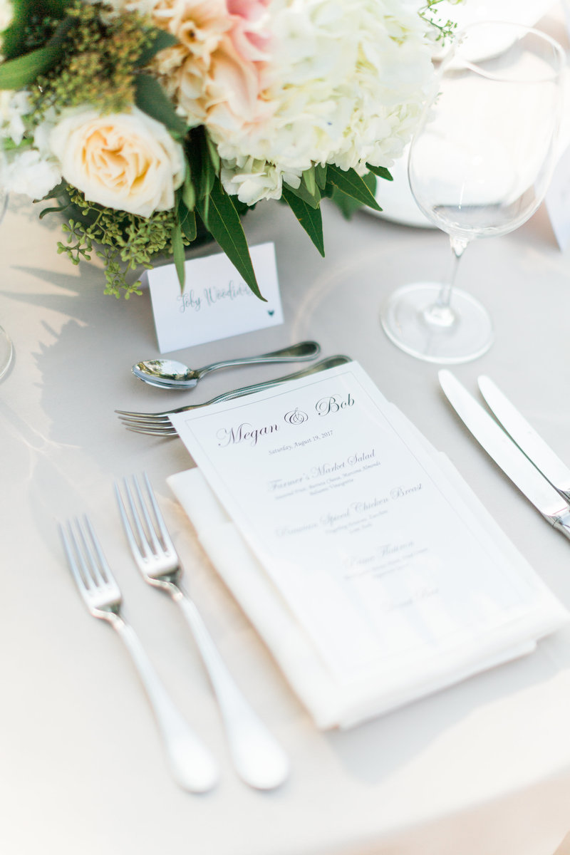 Napa Wedding Table Setting
