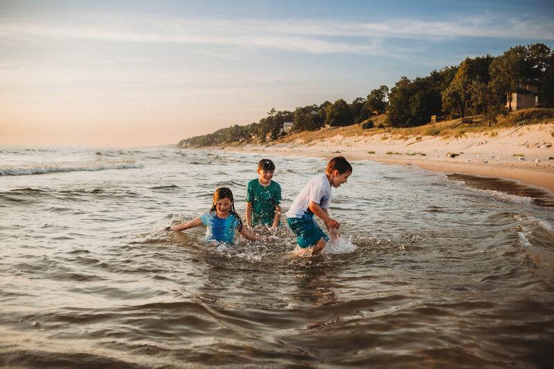 West Michigan Beach Family Session