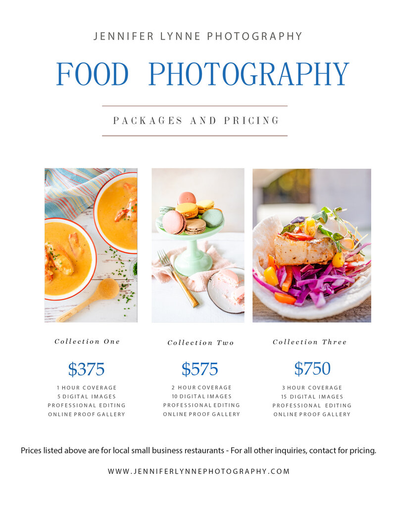 Food Photography Pricing Sheet JPG