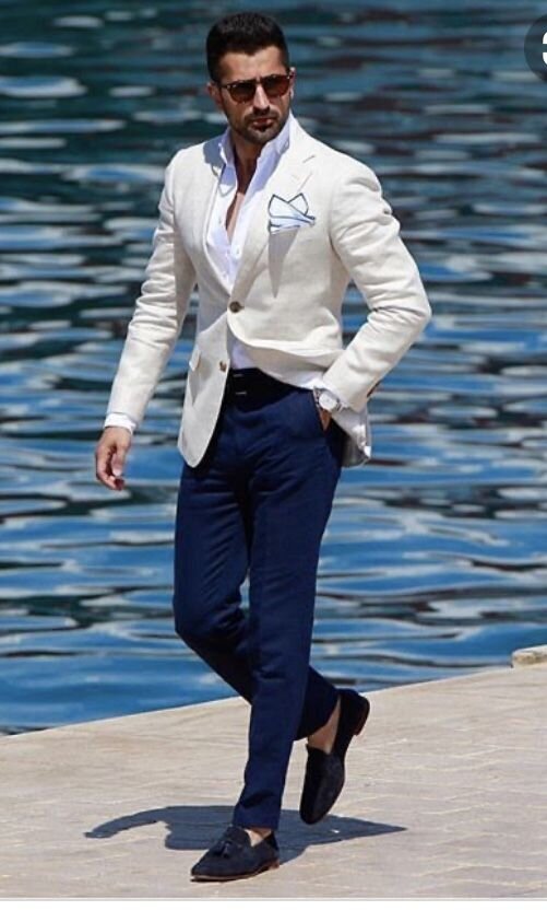 guy in white blazer