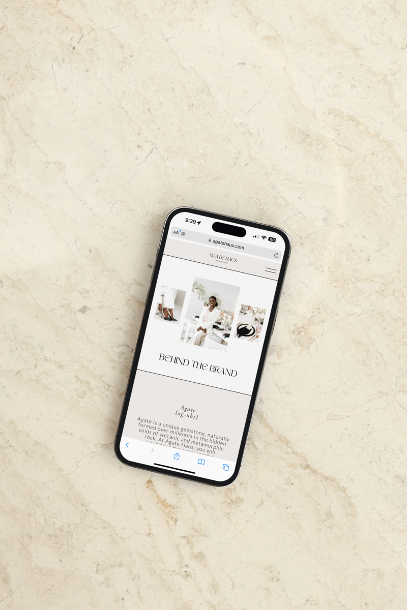 Custom luxury website design for event planning industry
