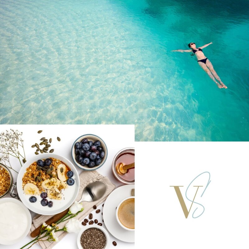 Modern logo and branding for a yoga retreat
