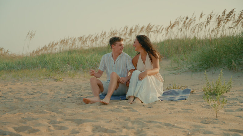 Couple engagement session at the Outer Banks