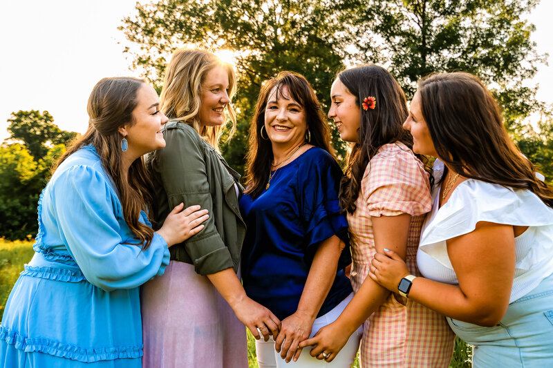 A Mother and her 4 daughters  photoshoot