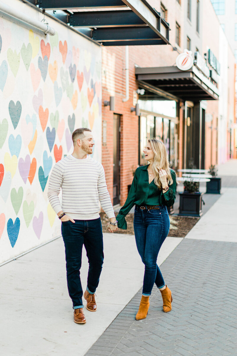 Engagement photo ideas in charlotte NC.