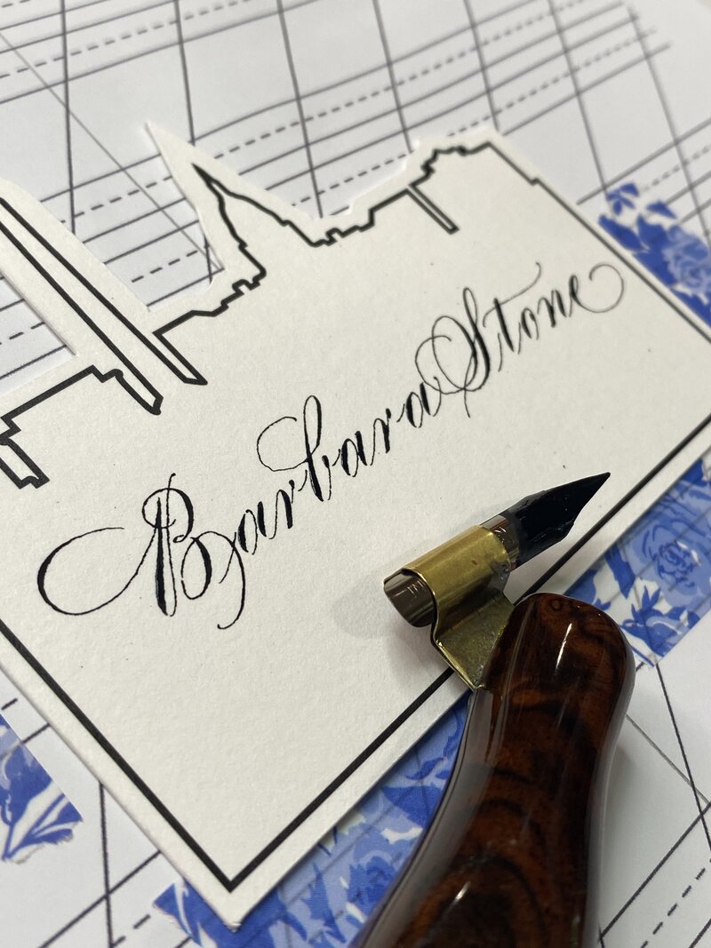 dc skyline place card