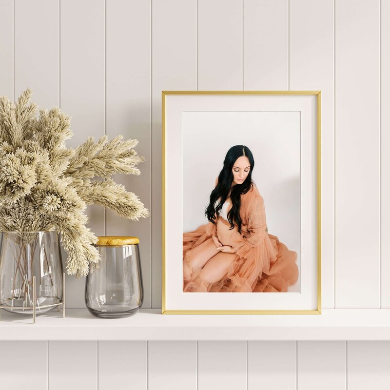 framed maternity photo captured by Springfield MO maternity photographer The XO Photography