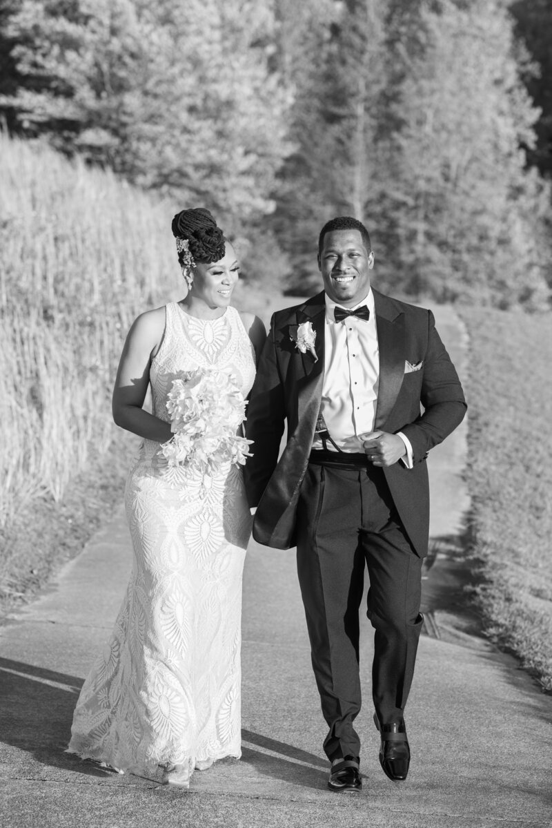 black and white DC elopement photography
