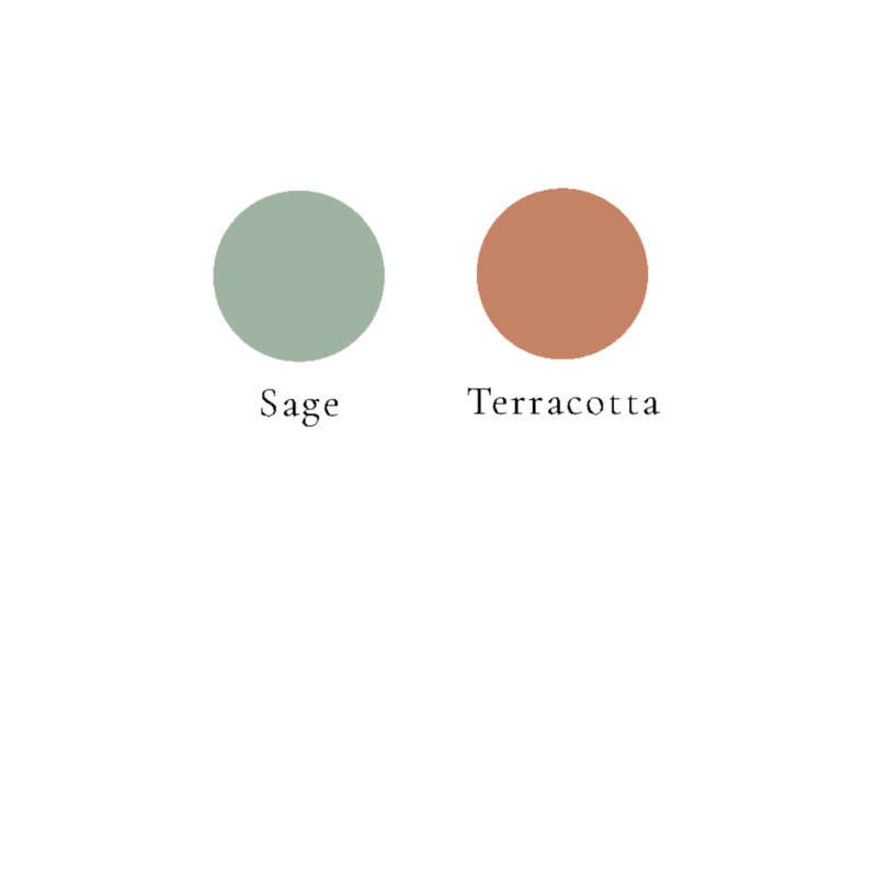 sage and terracotta