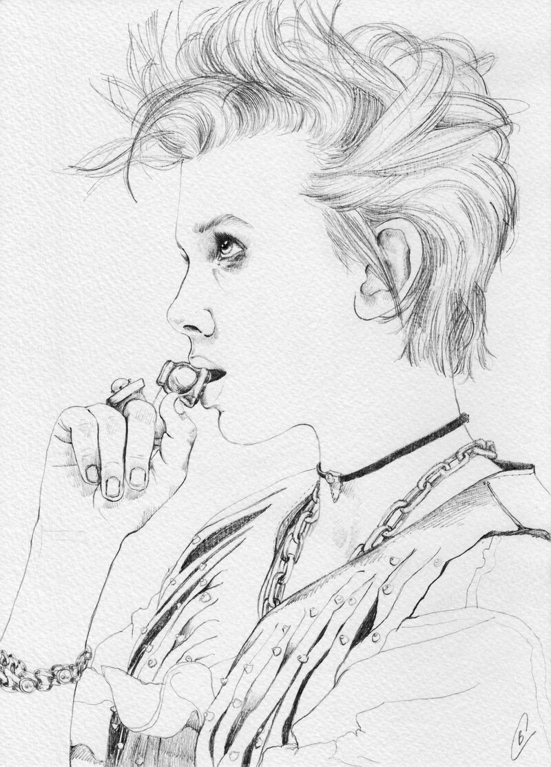 illustration portrait of Millie