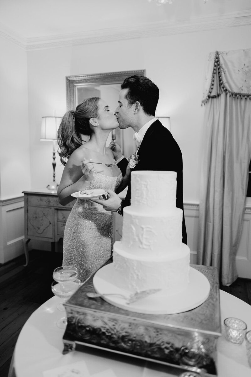Bride and Groom first look in Charleston 