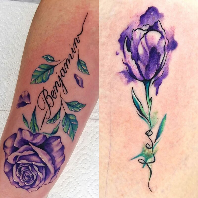 colour-floral-tattoo