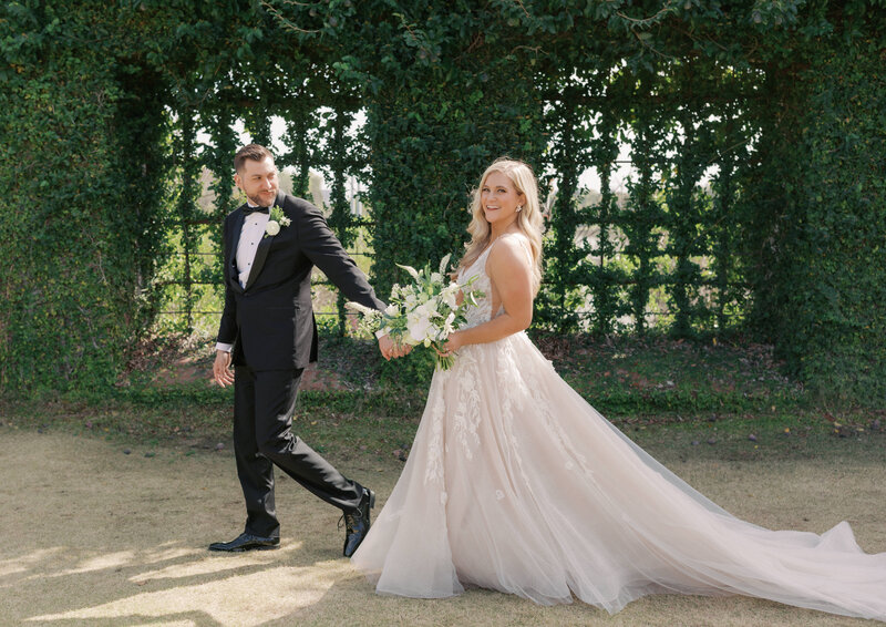 couple on their wedding day in atlanta georgia