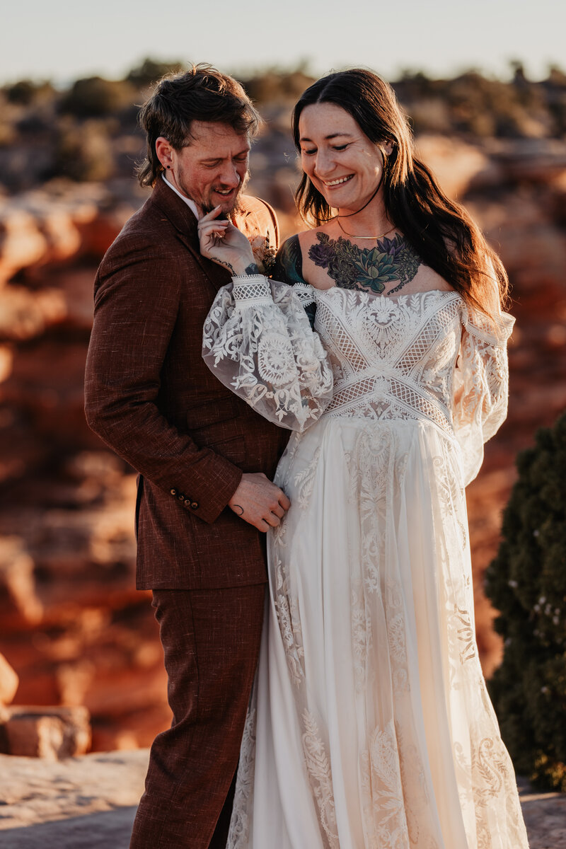 Adventure elopement photographer in Moab, Utah.
