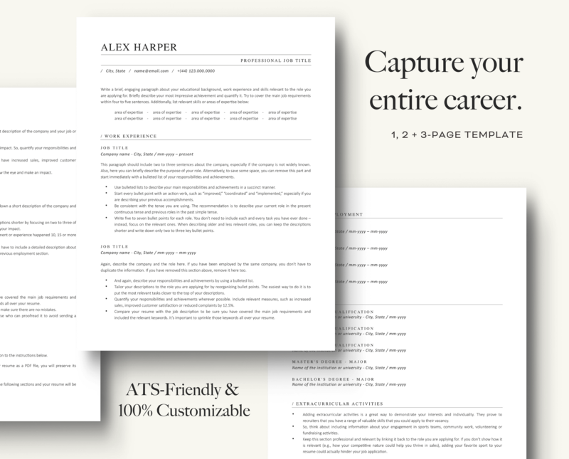ATS-FRIENDLY RESUME + COVER LETTER