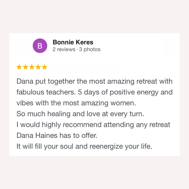 testimonial of soul retreat with dana haines