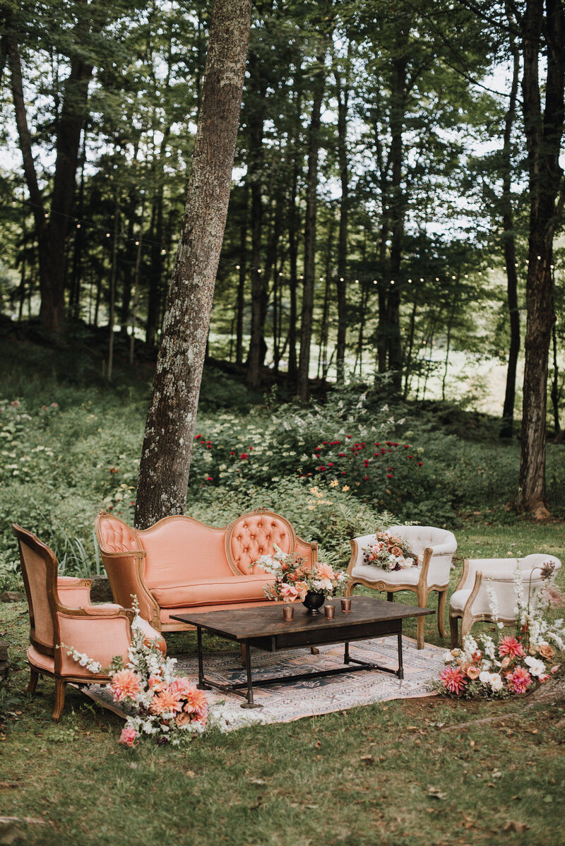 Peach and Copper Hudson Valley Catskills Wedding Inspiration with LC Allison Photography LCA_Roxbury_0312
