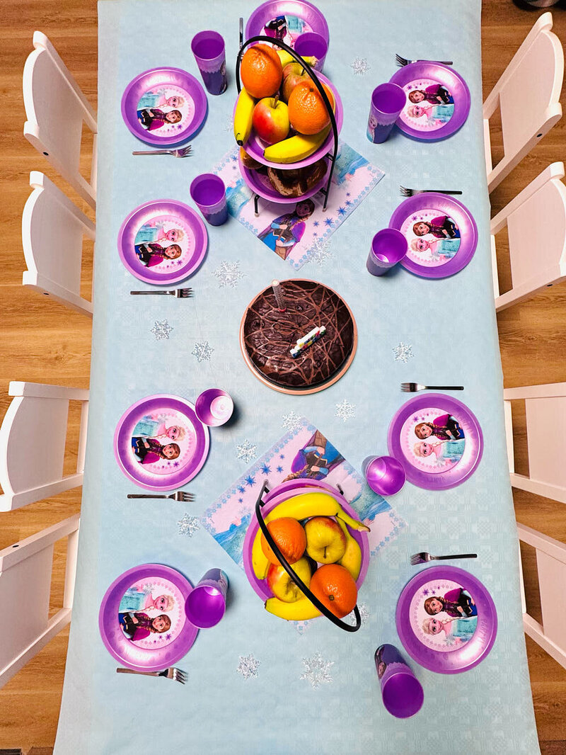Tischdeko Kindergeburtstag oben