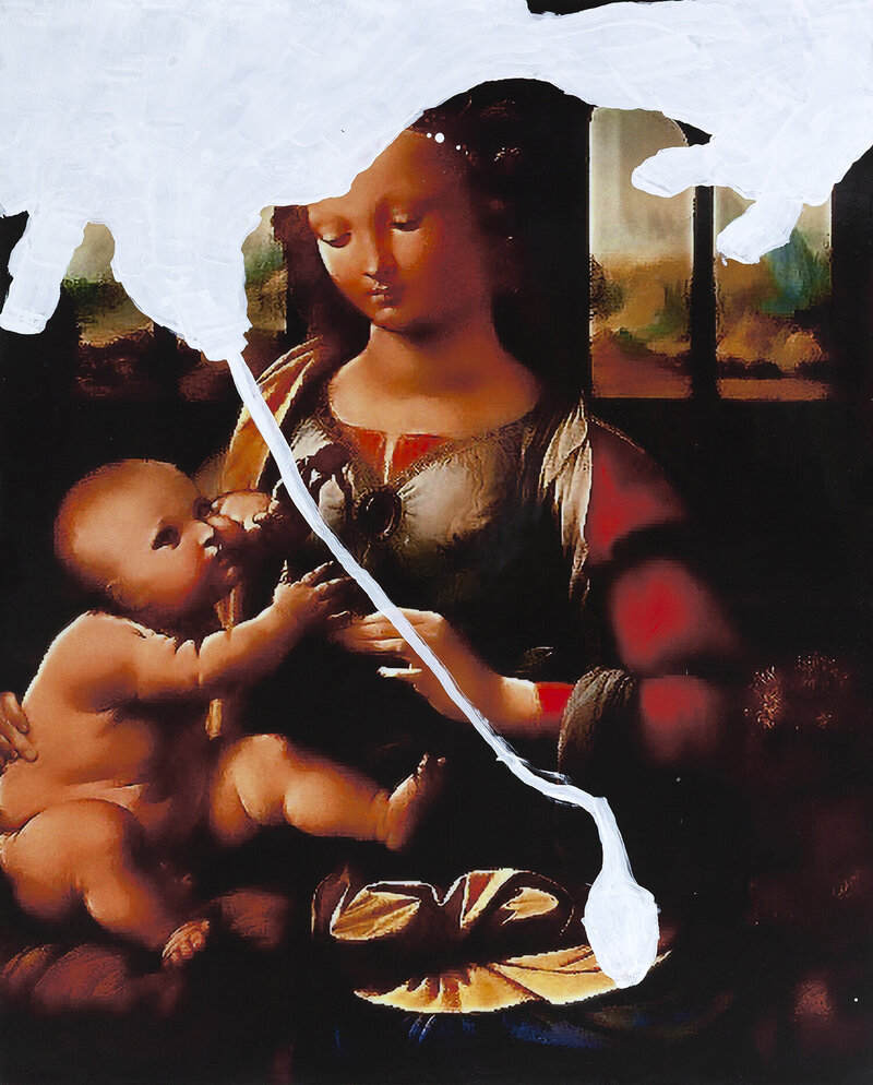 Jordi Mollà Serie HEAVEN 1 2025 Mixed media Canvas.