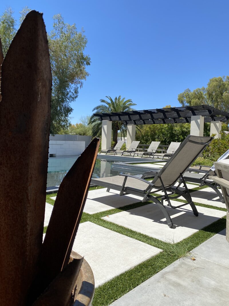 exterior detail shot of air bnb phoenix arizona