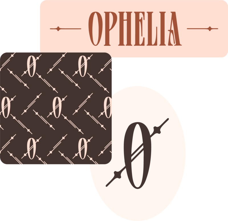 Ophelia sticker mockups