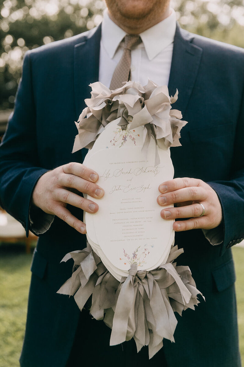 55.wedding-ceremony-programs-poeme-taupe-silk-ribbon-elegant-stationery