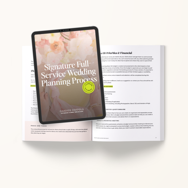Full Wedding Planning Process 4