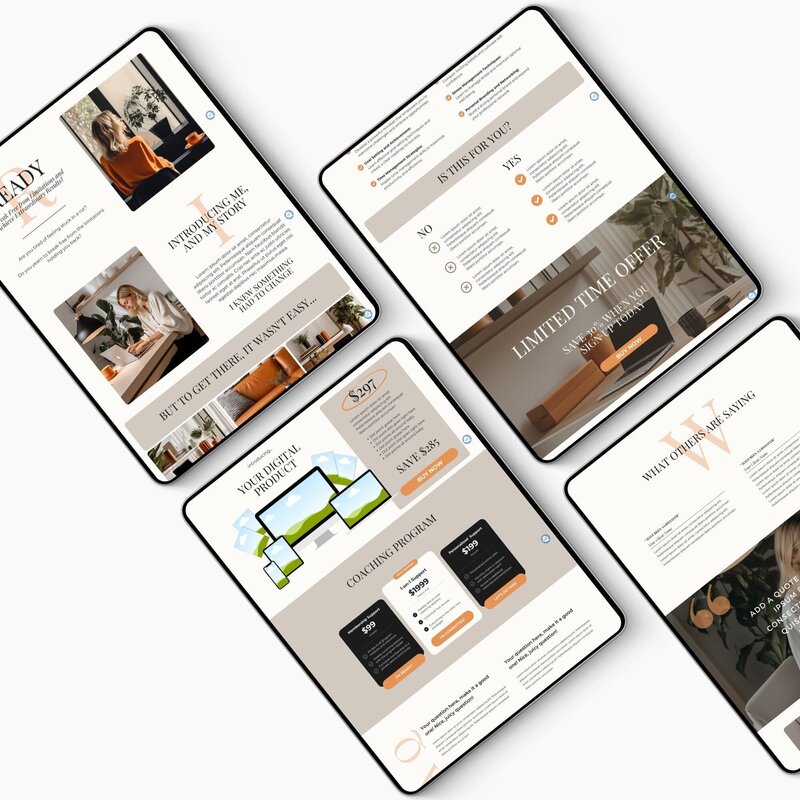 canva sales page template for coaches4