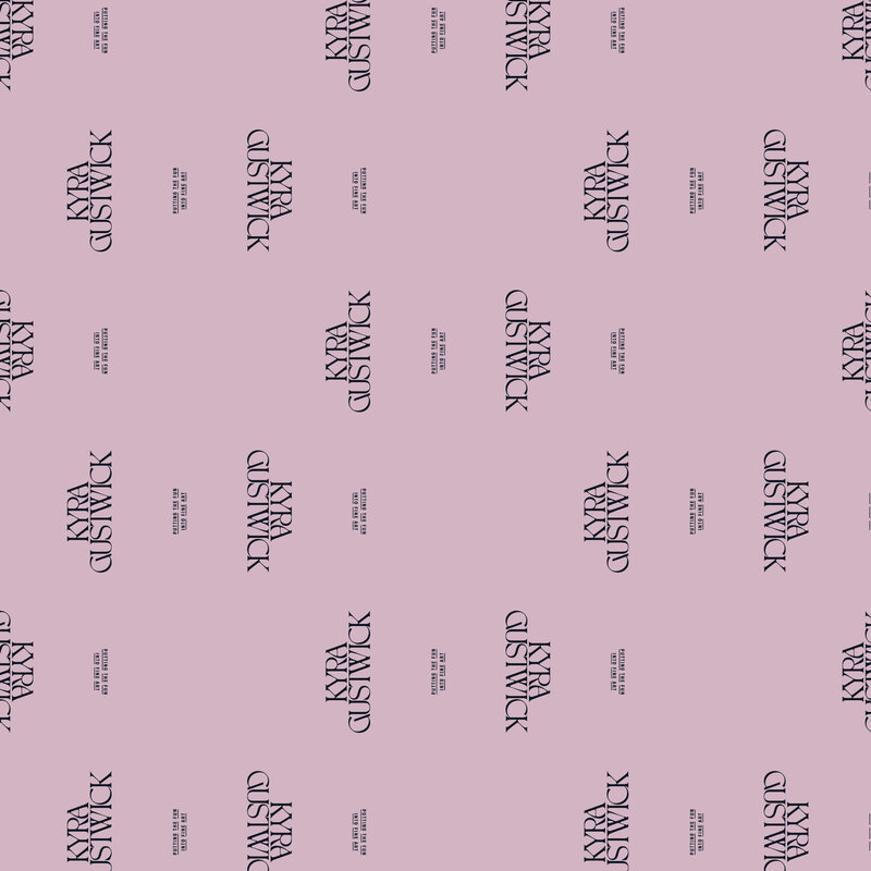 Pink playful brand pattern style by Hello Magic Studio.
