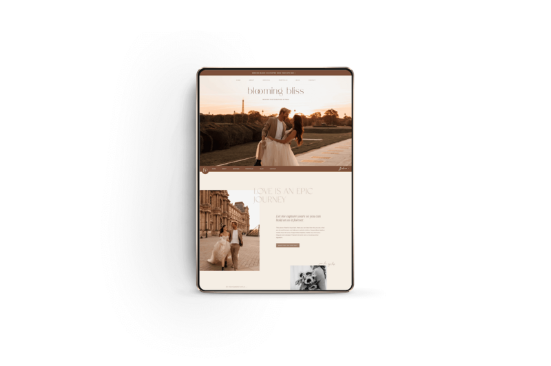 Showit website template Namib Desert door Wonderlik Webdesign