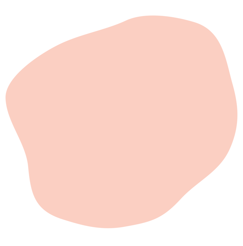 Peach modern shape graphic
