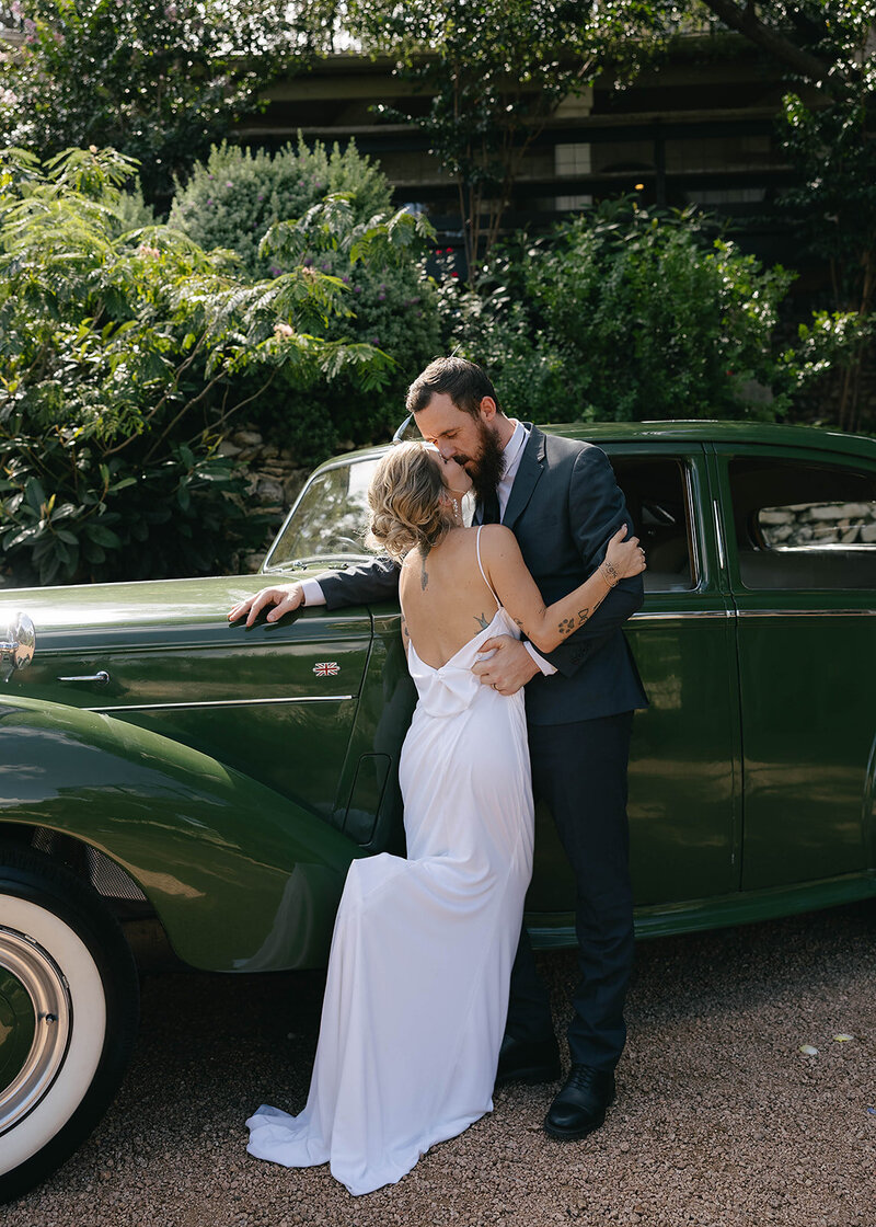 An intimate wedding ceremony in Austin, Texas, capturing candid moments of love and joy through authentic wedding content creation by Dove and Grace Content Co.