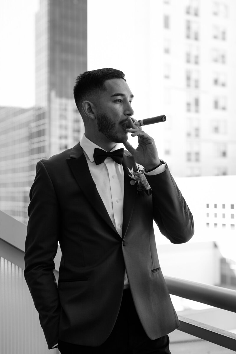 Groom Portrait on wedding day