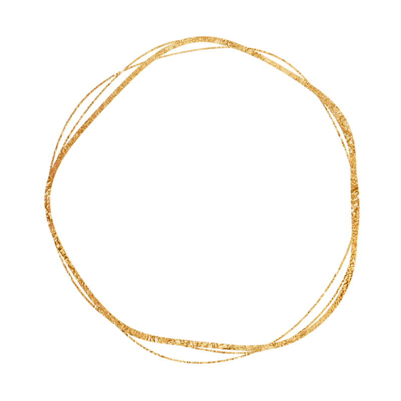 gold metallic circle