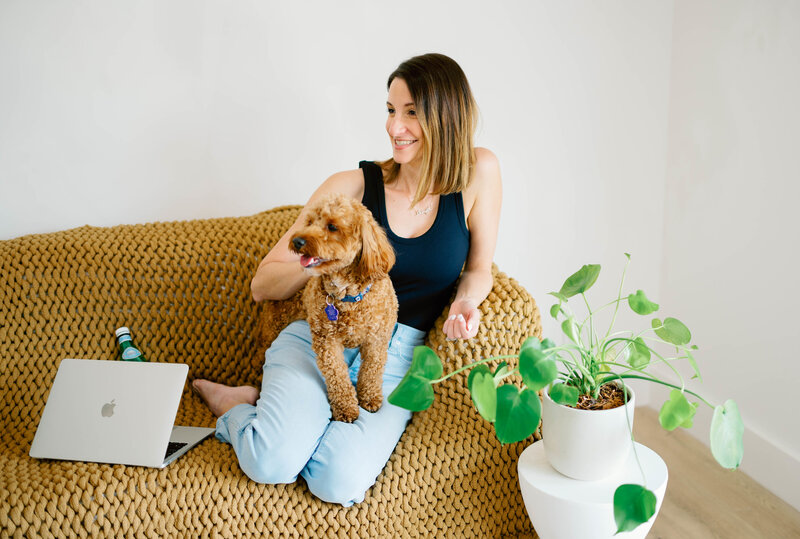 women with dog