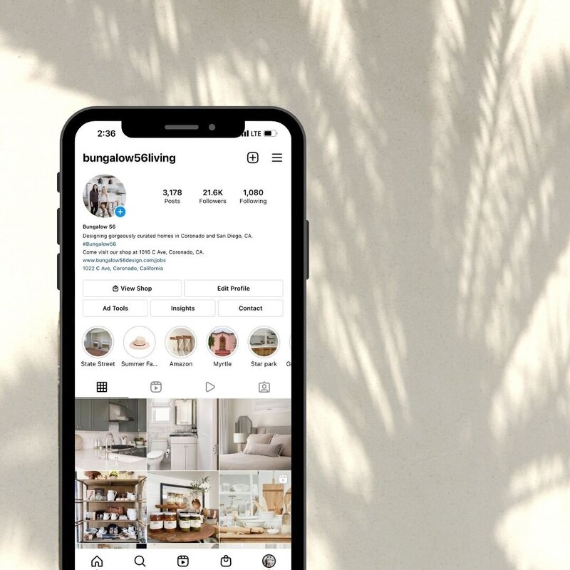 Beige Sale Promo Mockup Phone Instagram Post