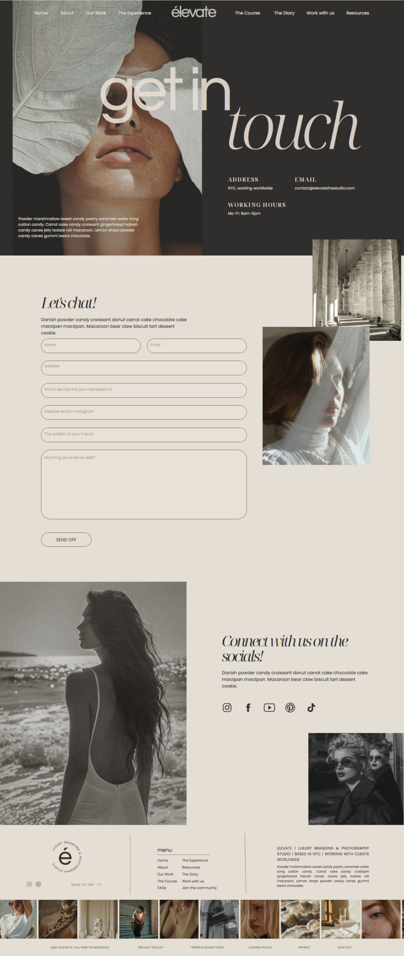 Portfolio project five brand and website mockup5
