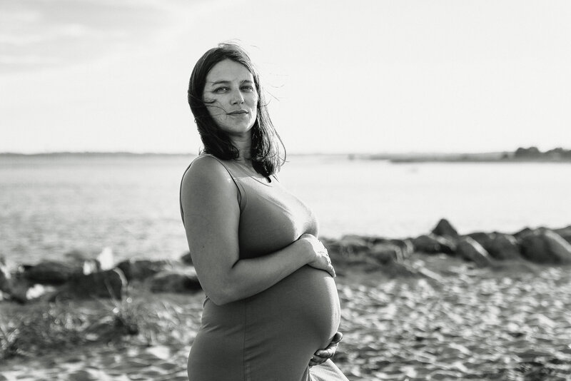 Radiant Expectations: A stunning maternity photo capturing the beauty and glow of an expecting mother, surrounded by love and anticipation for the little one on the way.