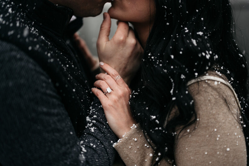 Snowy Utah Engagement Session