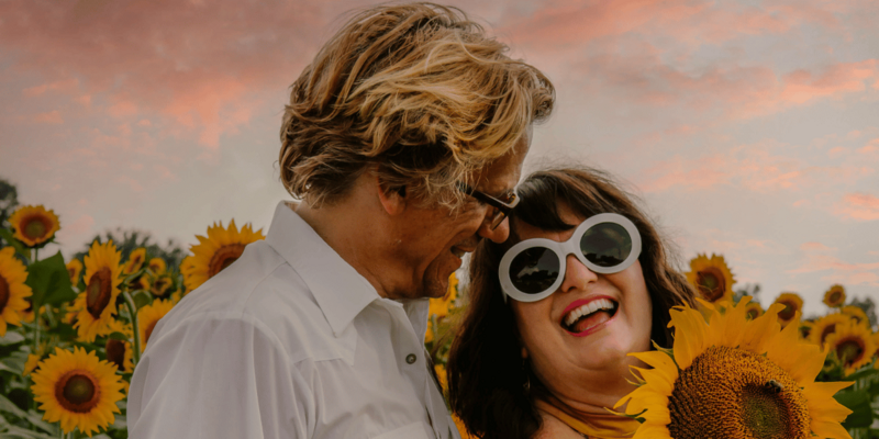 Sunflower Couple Photo Session Captured by Cristie Media Co.