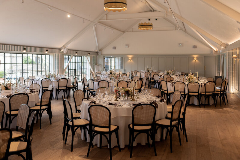 Wedding breakfast in Kilvert Hall, Kin House